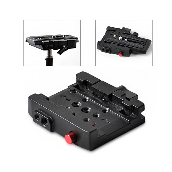 Kit Encaixe Quick Release + Plates padrao Manfrotto 501L