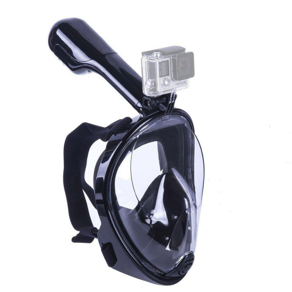 Mascara Mergulho Snorkel Com Suporte P/ Gopro Câmera De Ação