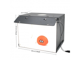 Mini Estúdio 33cm Fotográfico Portátil softbox com luz led 